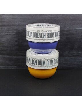 SET of 2 Sol De Janeiro 75ml Bum Bum Creams Scents 62 & 59 Delicia Drench Bundle